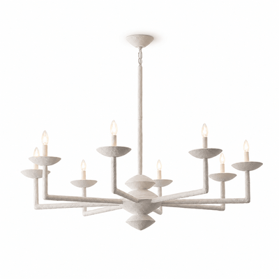 Sculptural Plaster Candelabra Chandelier