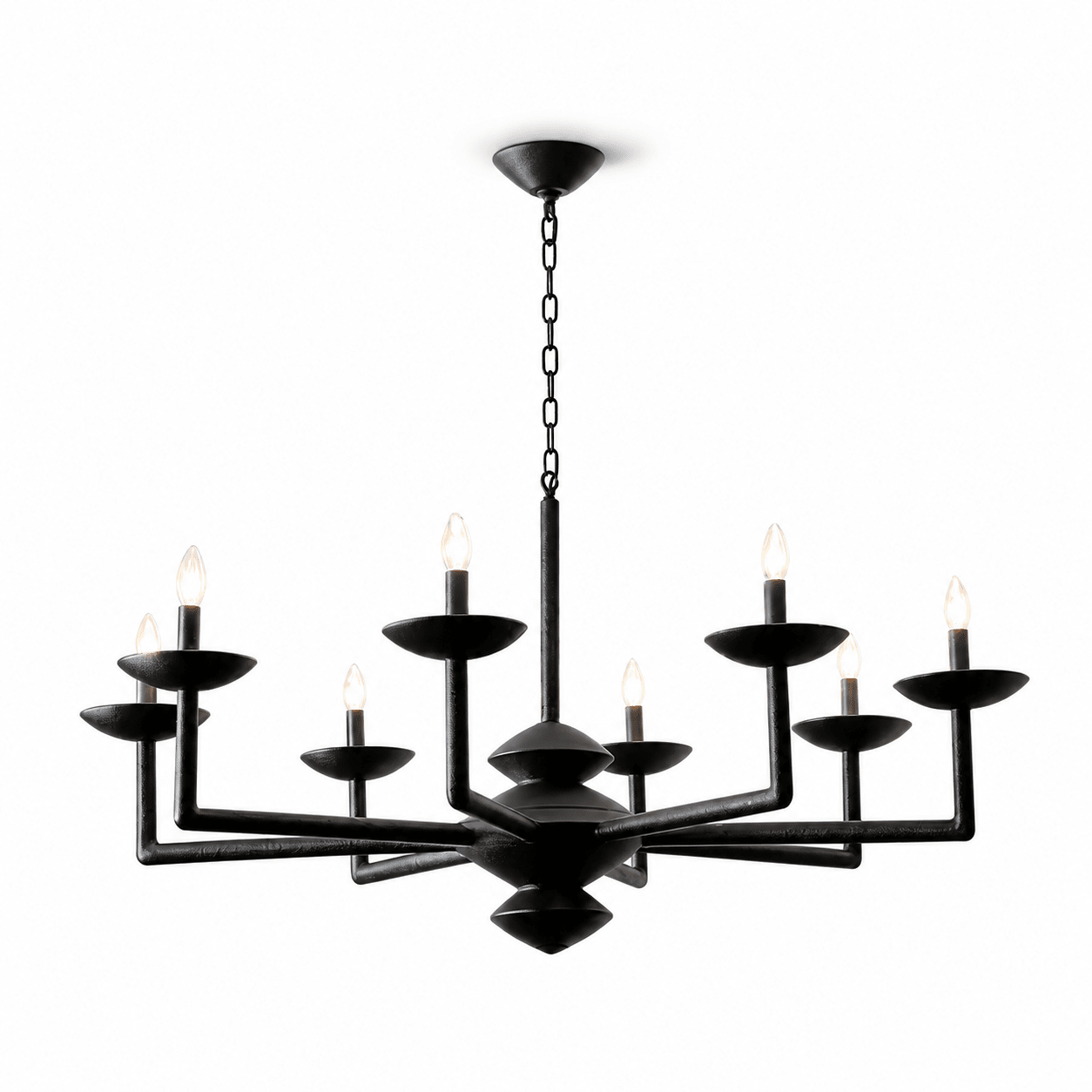 Sculptural Plaster Candelabra Chandelier