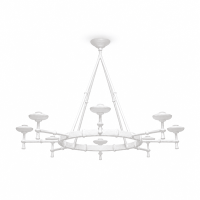 Sculptural Plaster Chalice Chandelier