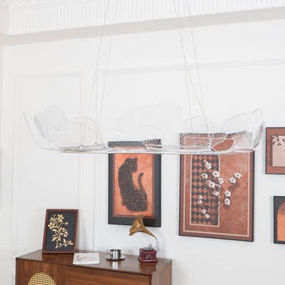 Lucisora Pendant Lamp Frosted Acrylic Floral Ring