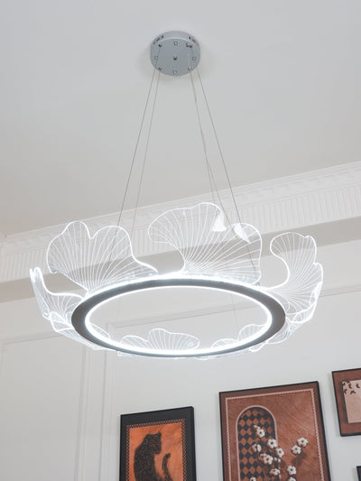 Lucisora Pendant Lamp Frosted Acrylic Floral Ring