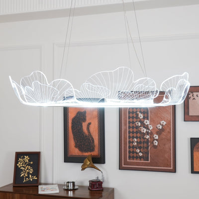 Lucisora Pendant Lamp Frosted Acrylic Floral Ring