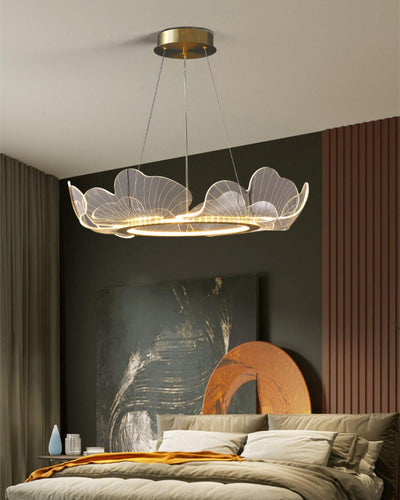 Lucisora Pendant Lamp Frosted Acrylic Floral Ring