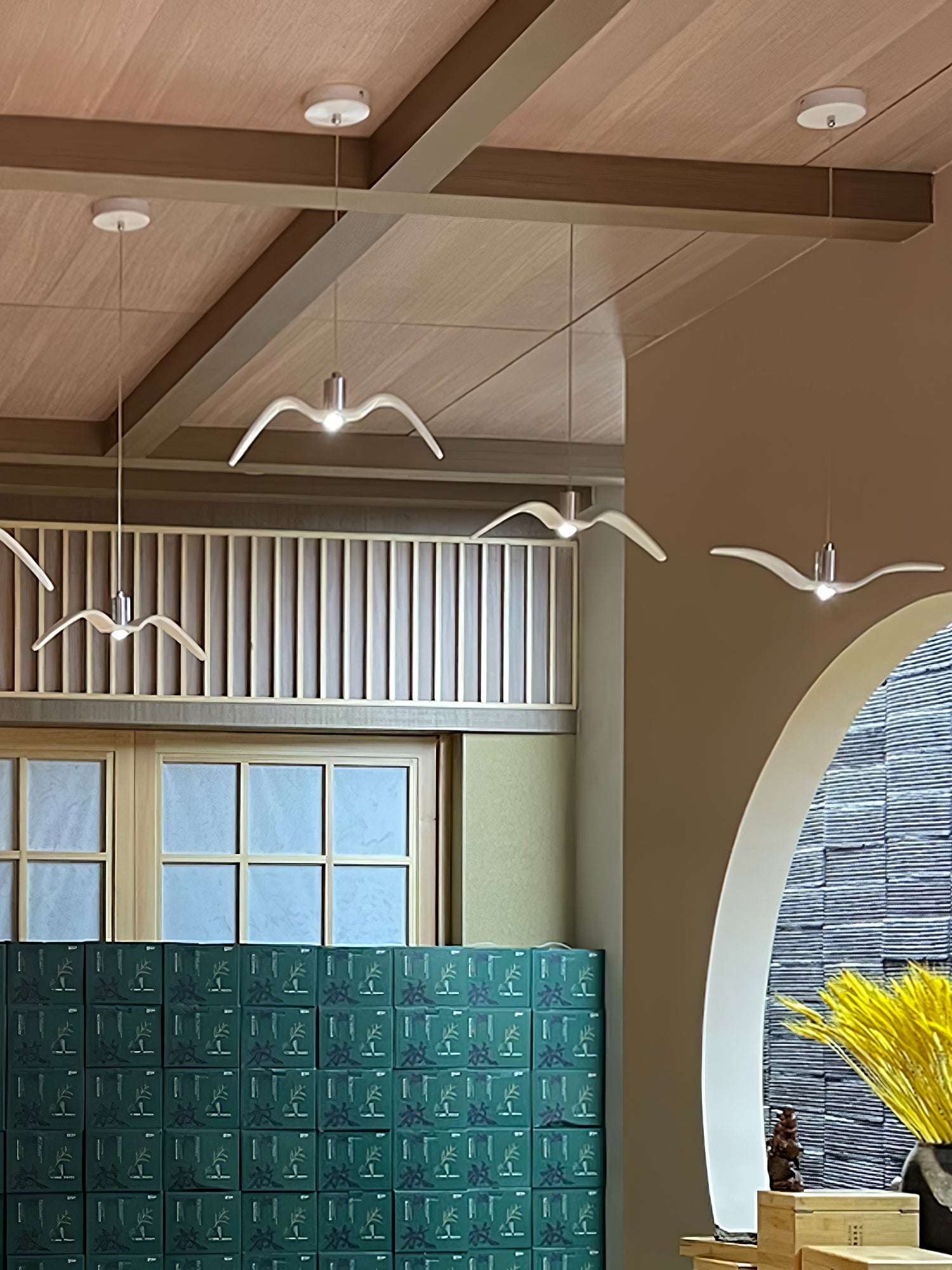 Ivoren Pendant Lamp Bird Wings for Living Room