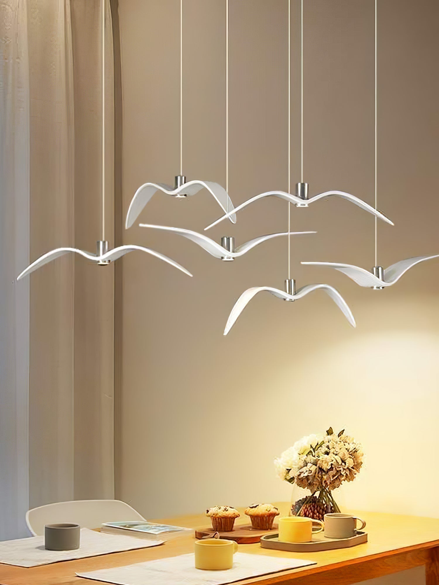Ivoren Pendant Lamp Bird Wings for Living Room