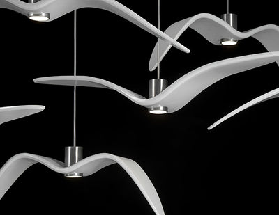 Ivoren Pendant Lamp Bird Wings for Living Room