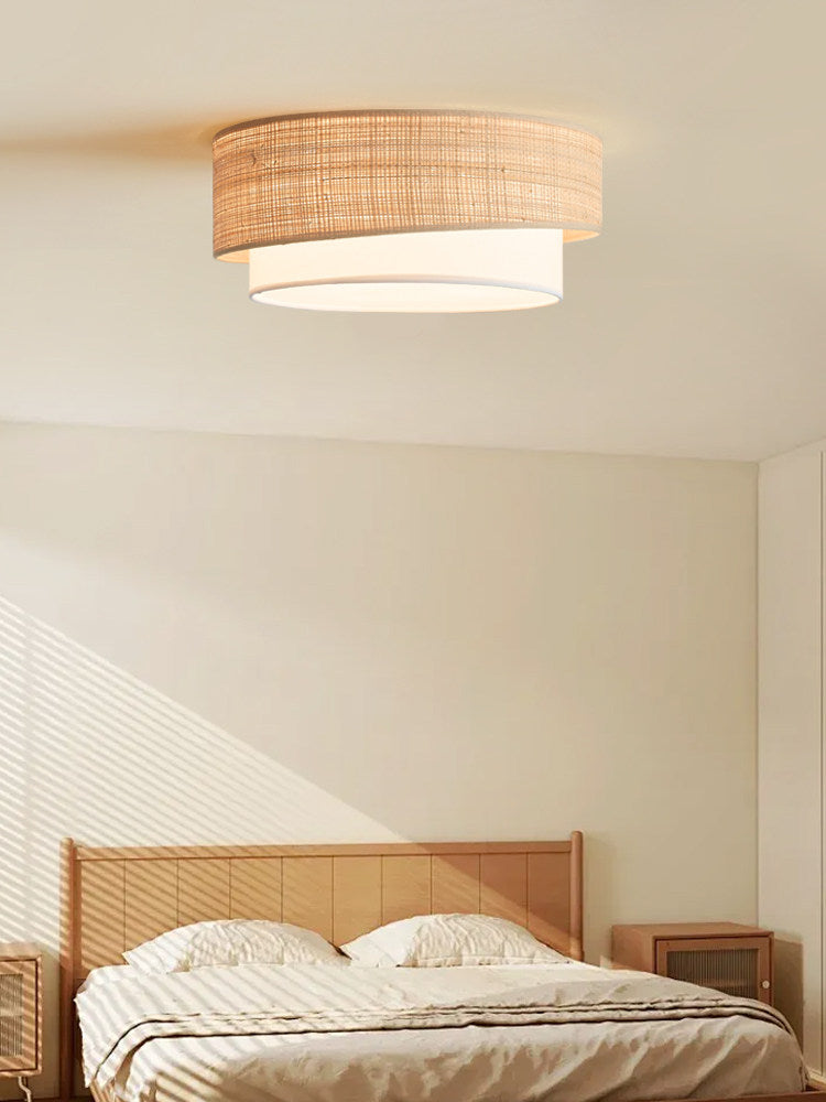 Dalescombe Raffia Flush Mount