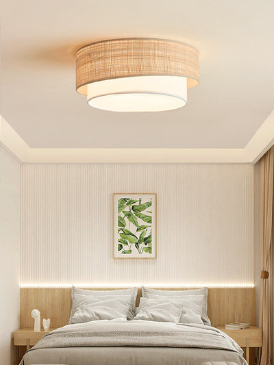 Dalescombe Raffia Flush Mount