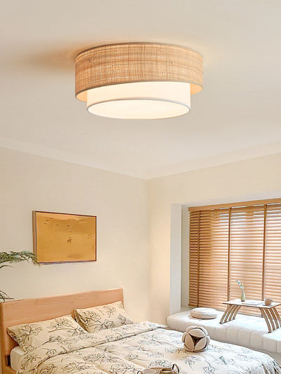 Dalescombe Raffia Flush Mount