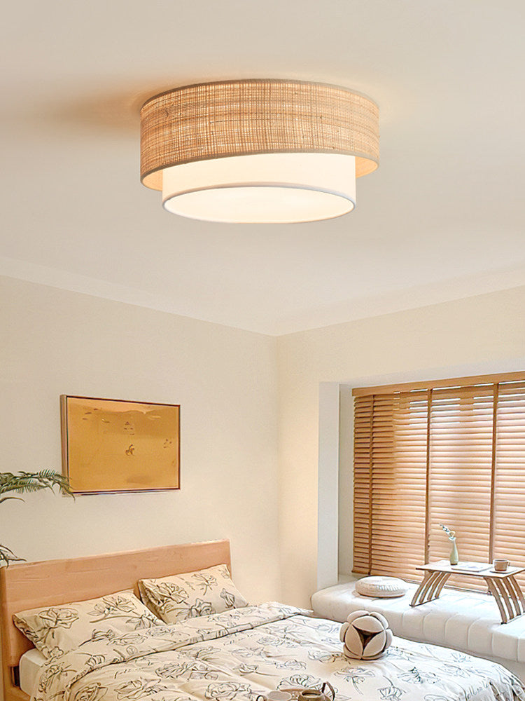 Dalescombe Raffia Flush Mount