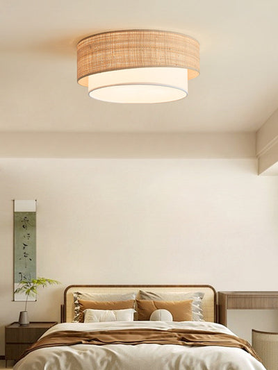 Dalescombe Raffia Flush Mount