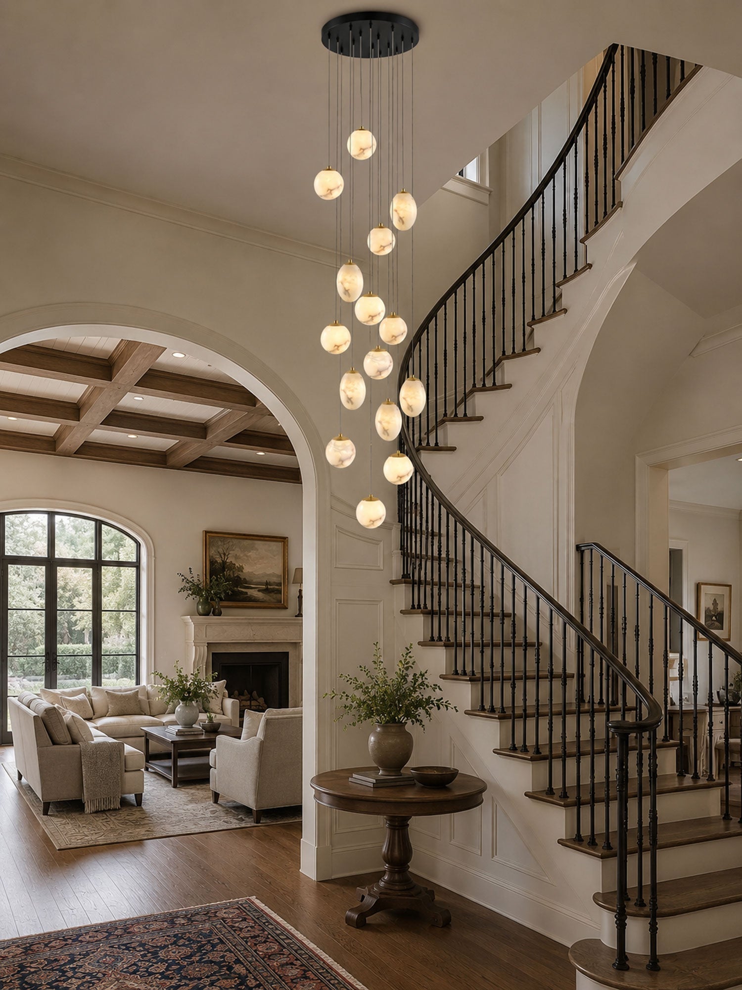 Norik Minimalist Alabaster Pendant Light