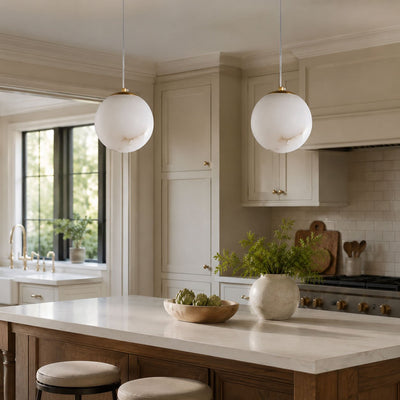 Norik Minimalist Alabaster Pendant Light