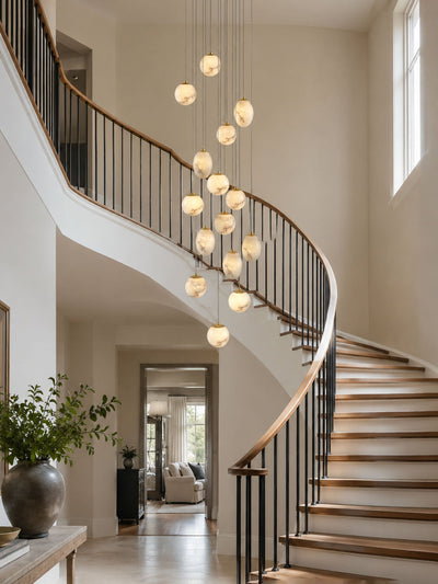 Norik Minimalist Alabaster Pendant Light