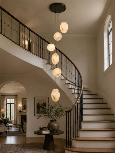 Norik Minimalist Alabaster Pendant Light