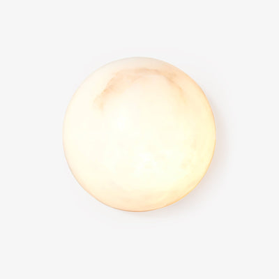 Elvar Semicircular   Minimalist Alabaster Ceiling Light