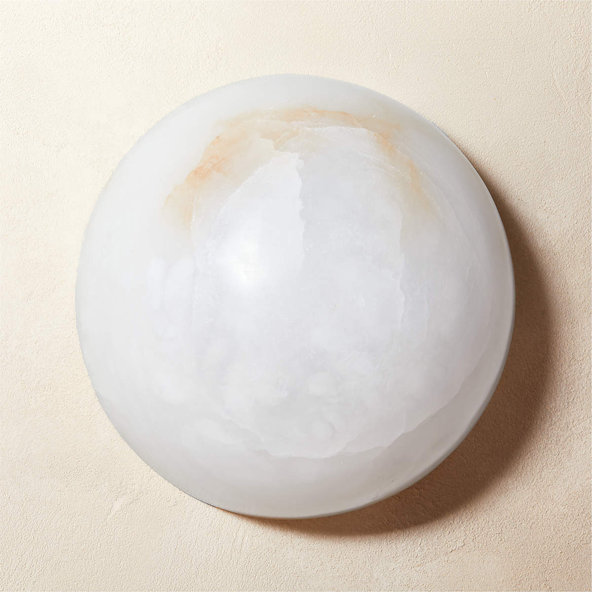 Elvar Semicircular   Minimalist Alabaster Ceiling Light