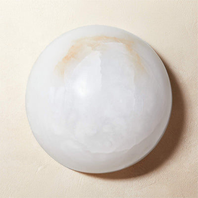 Elvar Semicircular   Minimalist Alabaster Ceiling Light