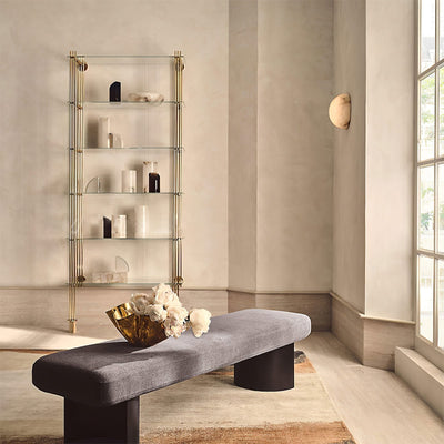 Elvar Semicircular   Minimalist Alabaster Ceiling Light