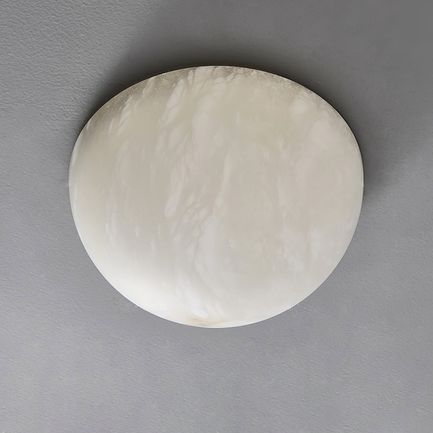 Elvar Semicircular   Minimalist Alabaster Ceiling Light