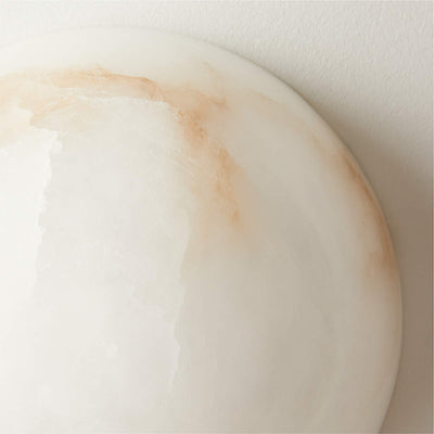 Elvar Semicircular   Minimalist Alabaster Ceiling Light