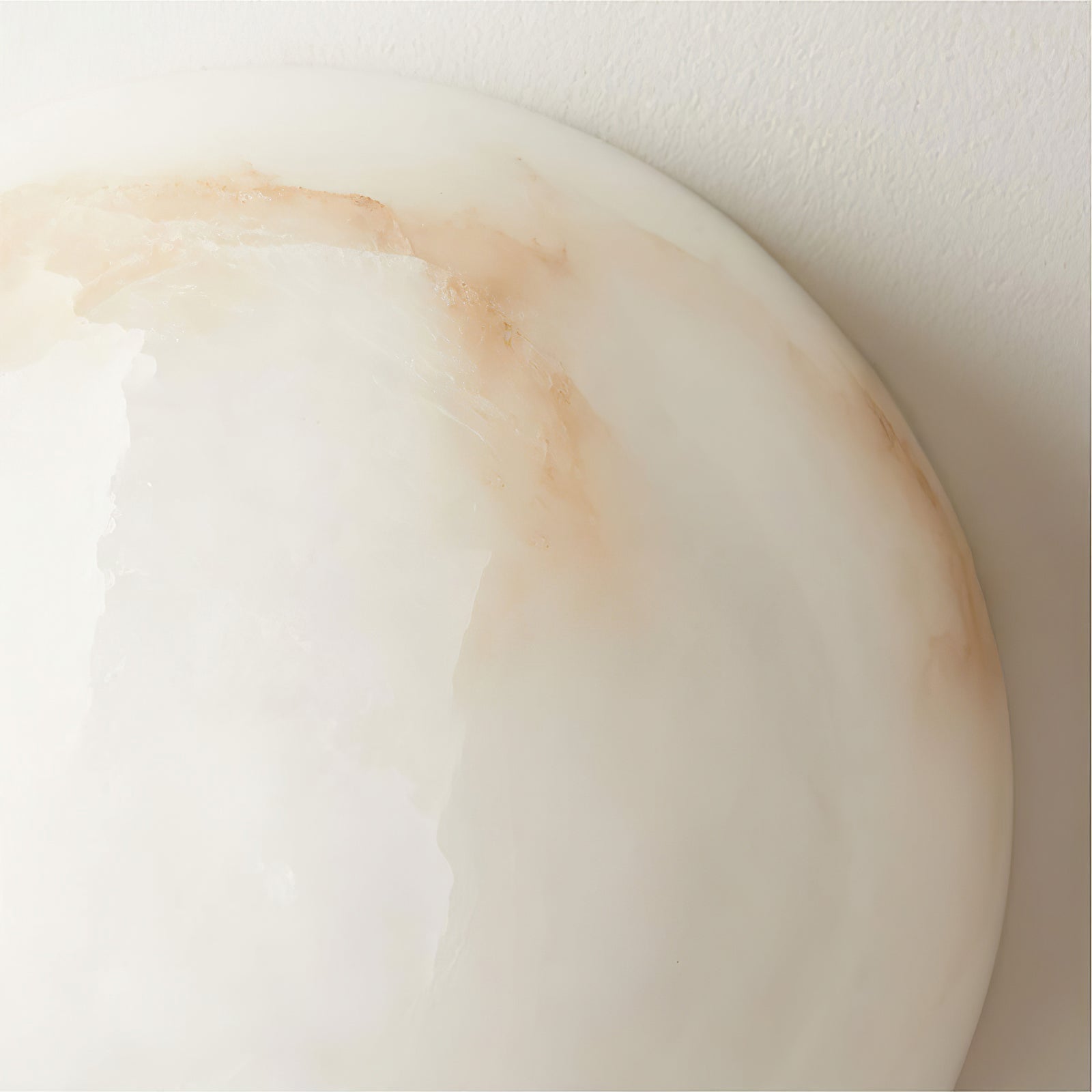 Elvar Semicircular   Minimalist Alabaster Ceiling Light