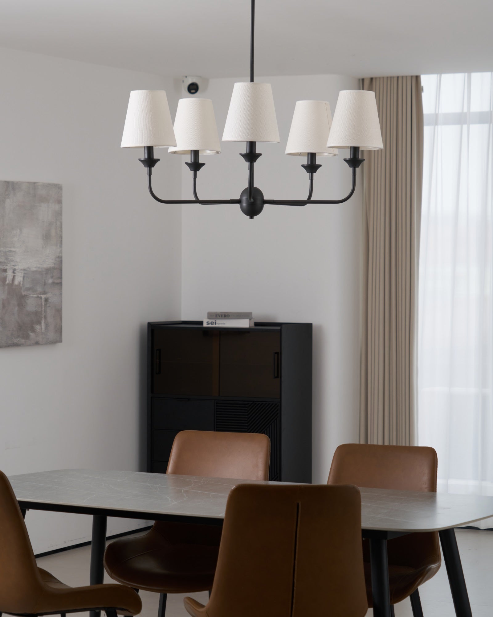 Zesorel Vintage Industrial Fabric Chandelier