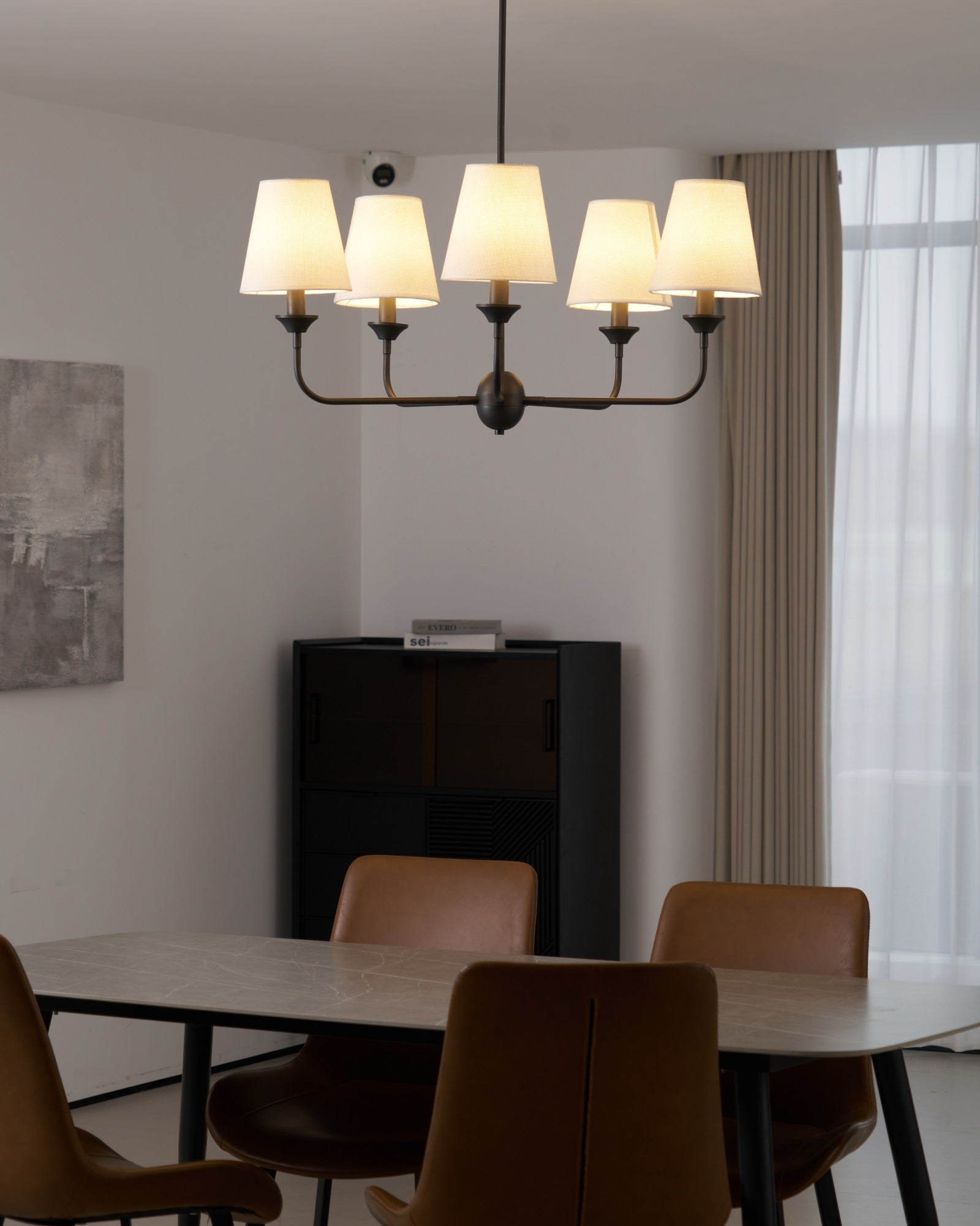Zesorel Vintage Industrial Fabric Chandelier