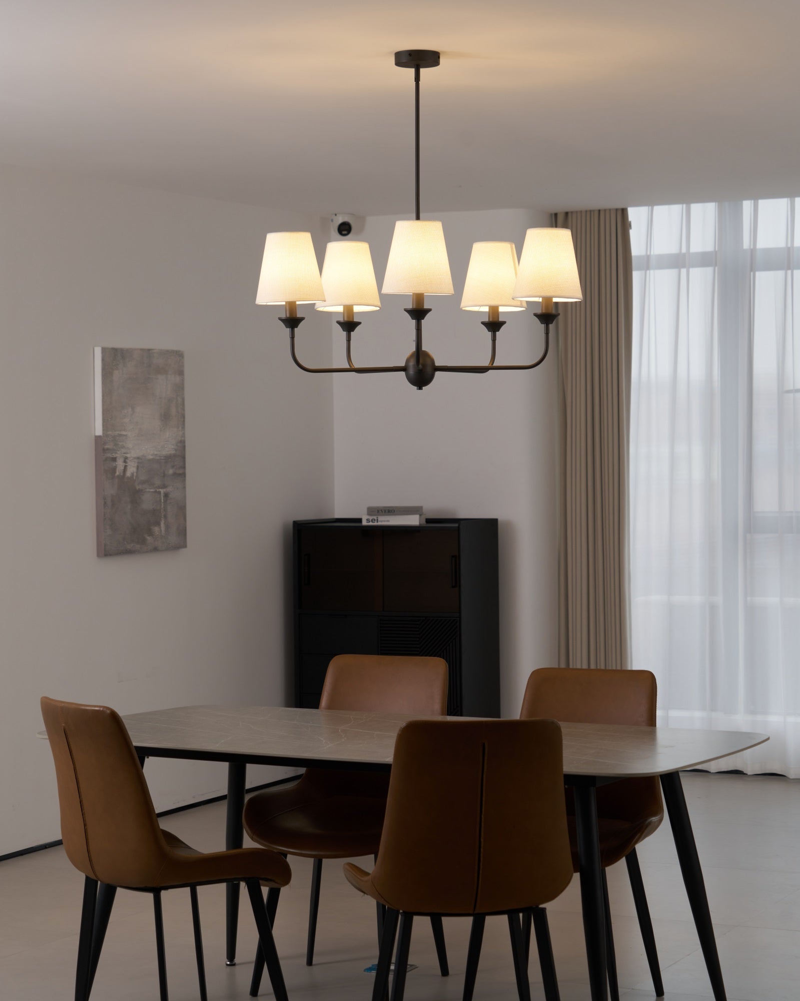 Zesorel Vintage Industrial Fabric Chandelier