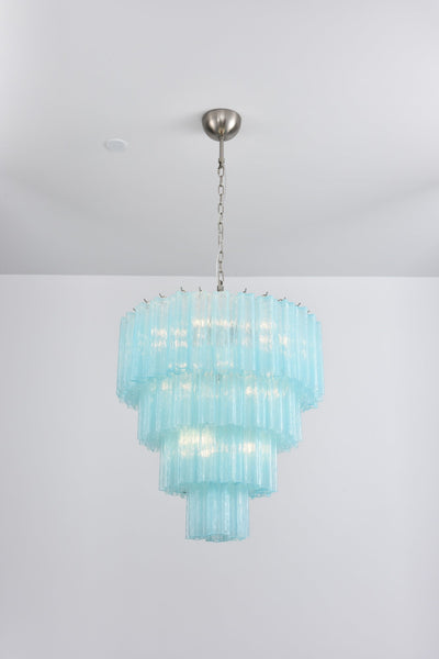 Velanora Chandelier Cascade Layered Glass Elegant Vintage