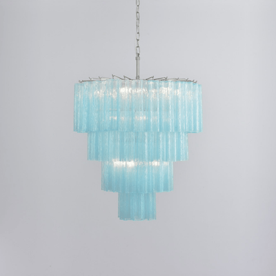 Velanora Chandelier Cascade Layered Glass Elegant Vintage