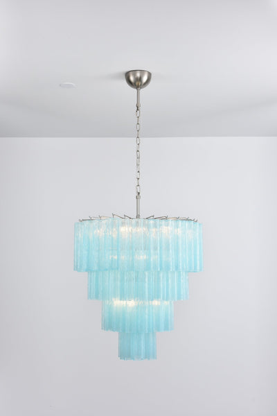 Velanora Chandelier Cascade Layered Glass Elegant Vintage