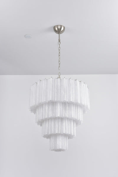Velanora Chandelier Cascade Layered Glass Elegant Vintage