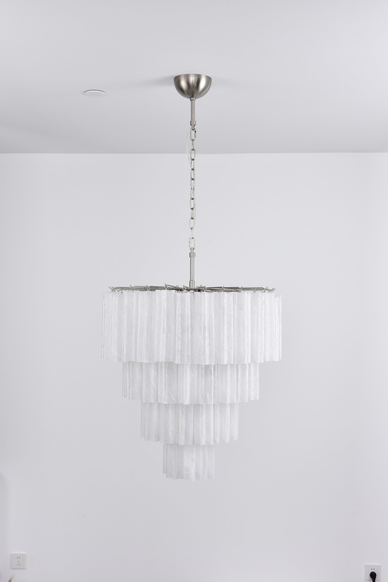 Velanora Chandelier Cascade Layered Glass Elegant Vintage