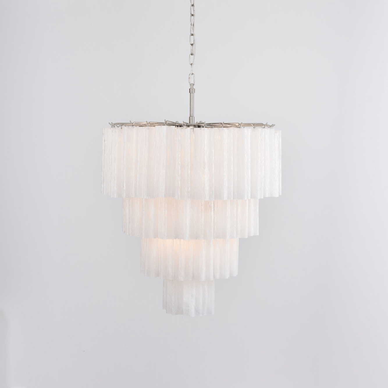 Velanora Chandelier Cascade Layered Glass Elegant Vintage