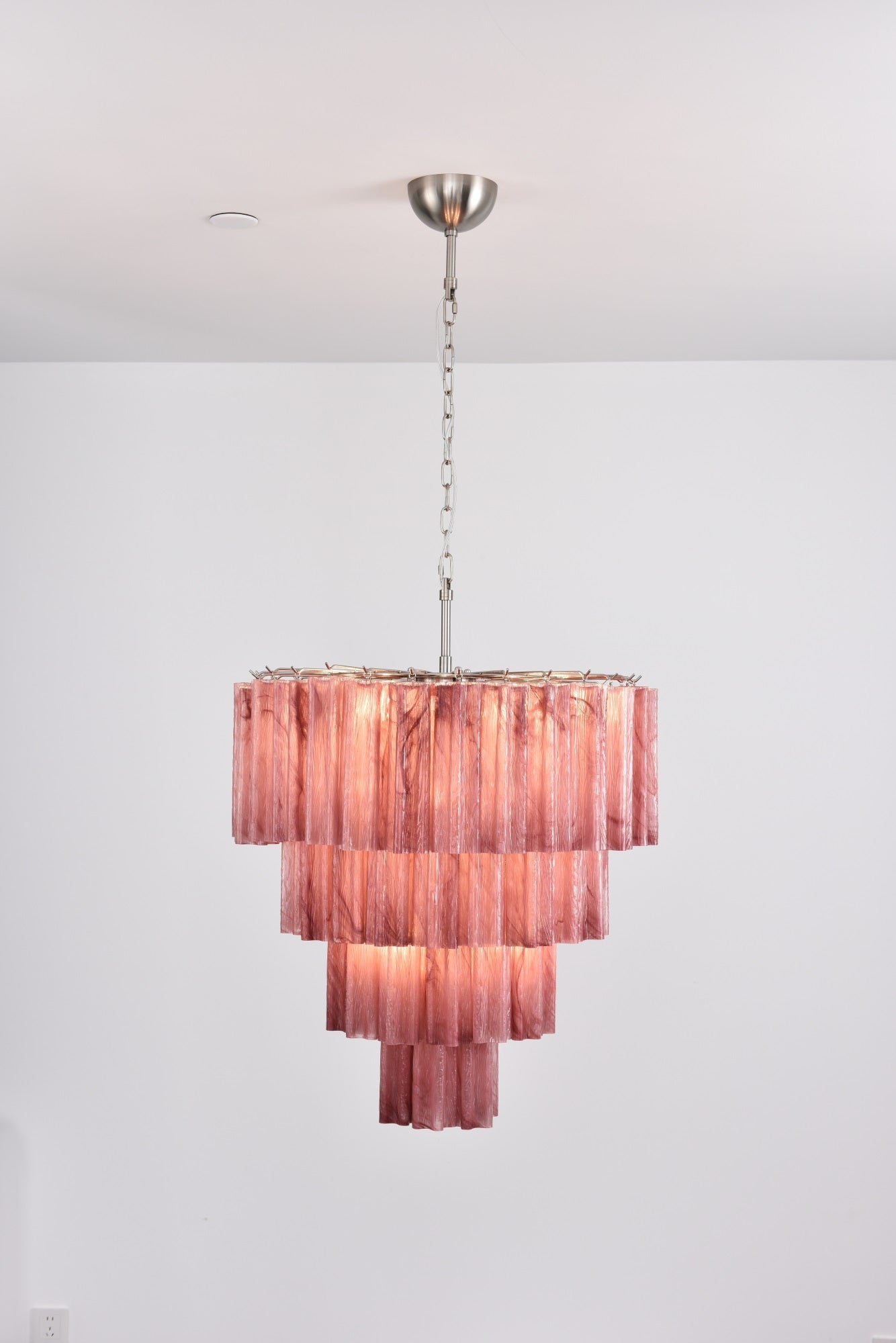 Velanora Chandelier Cascade Layered Glass Elegant Vintage