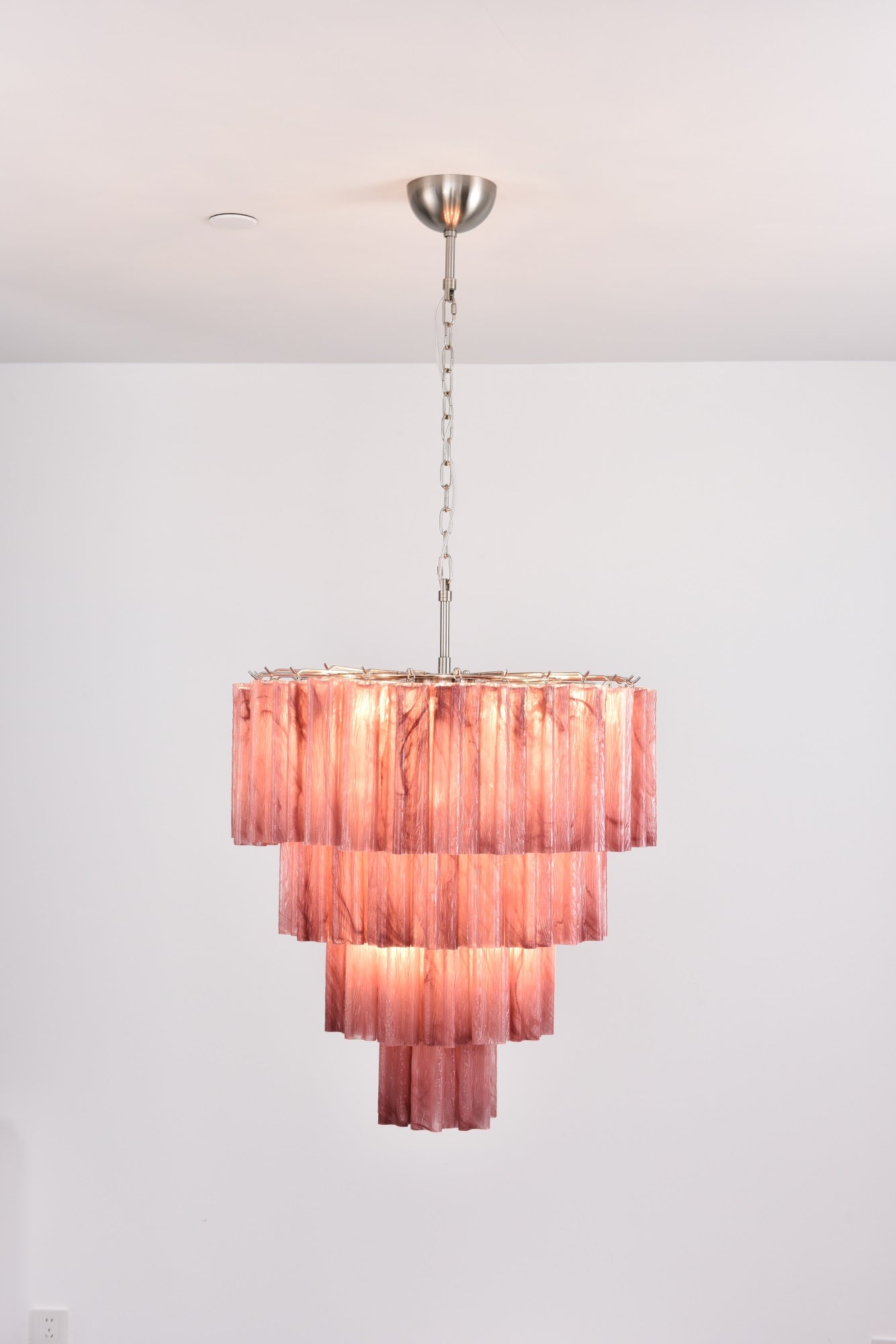 Velanora Chandelier Cascade Layered Glass Elegant Vintage
