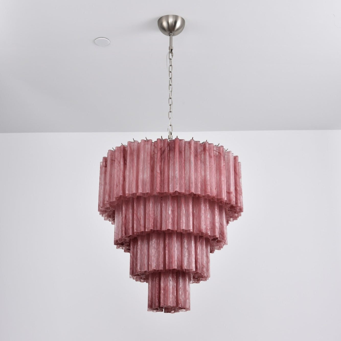 Velanora Chandelier Cascade Layered Glass Elegant Vintage