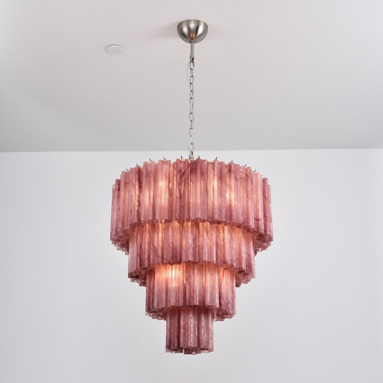 Velanora Chandelier Cascade Layered Glass Elegant Vintage