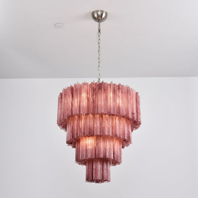 Velanora Chandelier Cascade Layered Glass Elegant Vintage