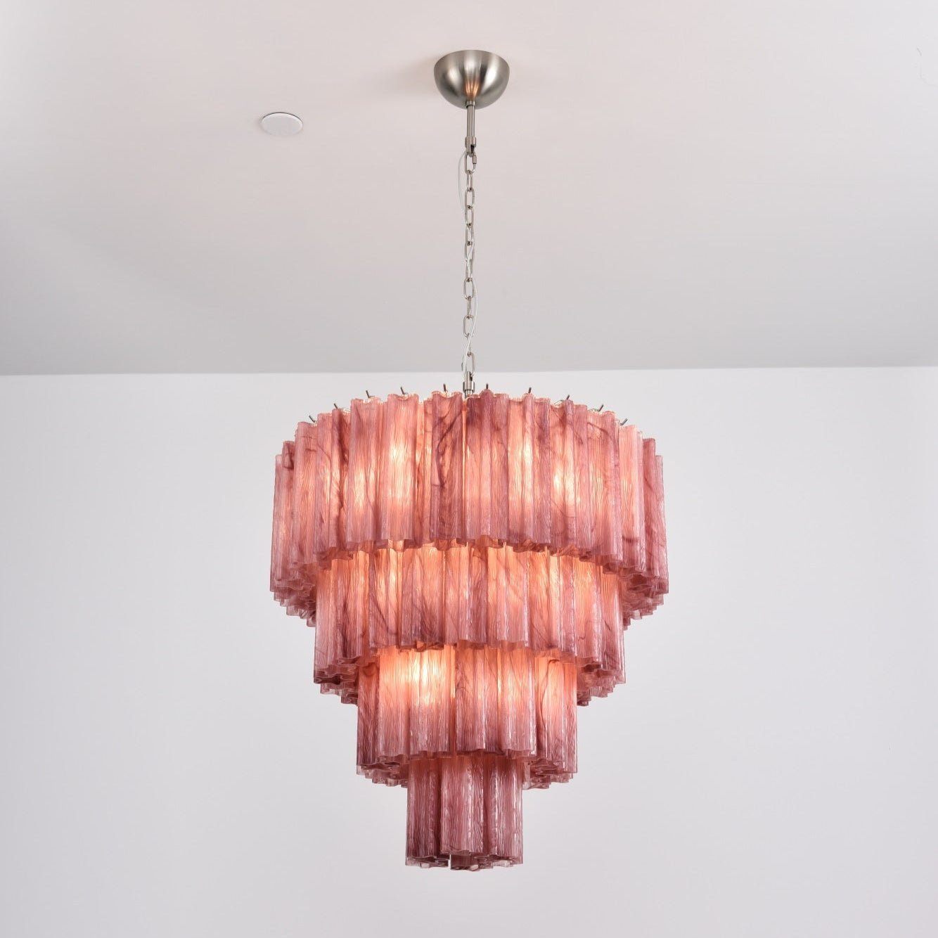 Velanora Chandelier Cascade Layered Glass Elegant Vintage