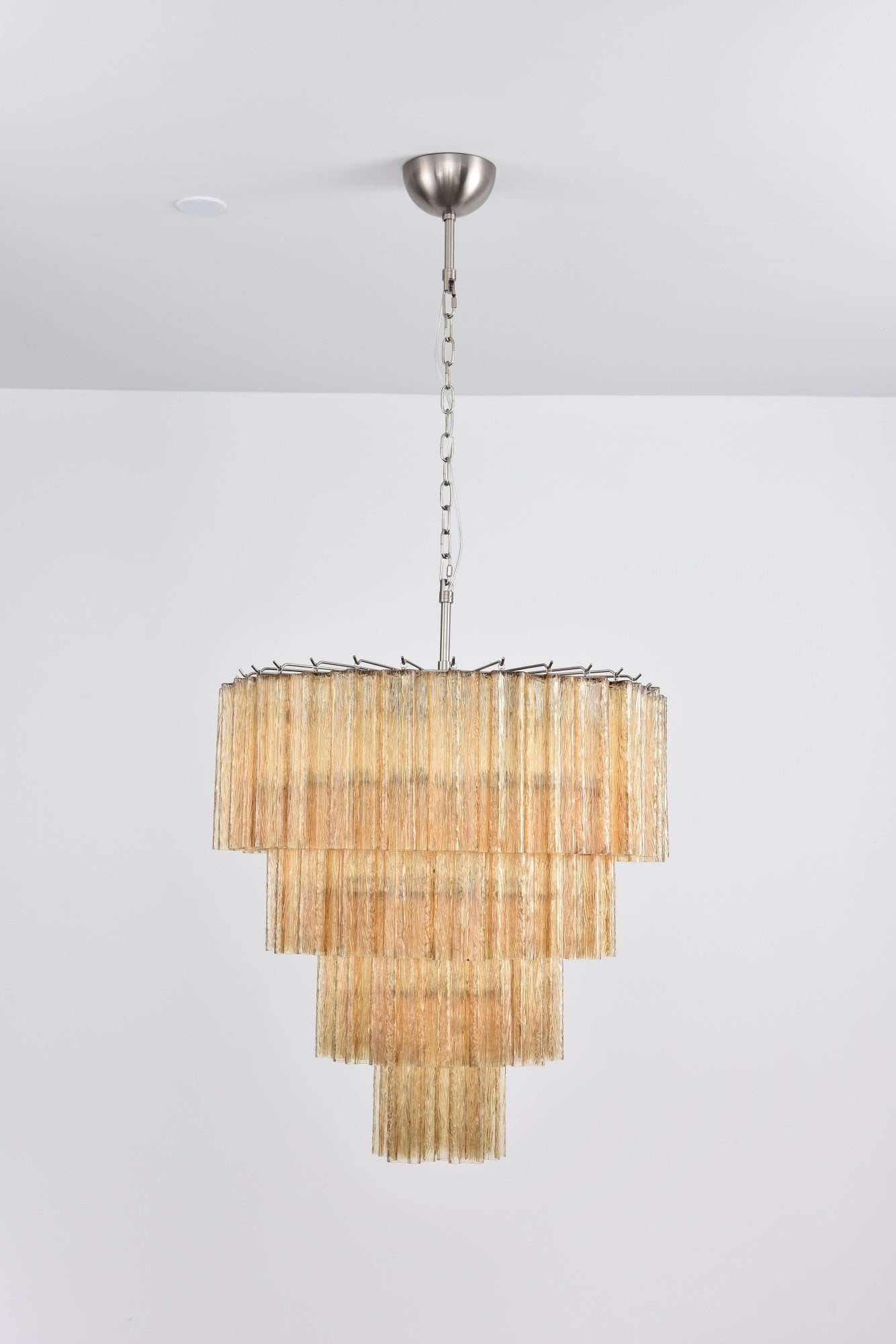 Velanora Chandelier Cascade Layered Glass Elegant Vintage