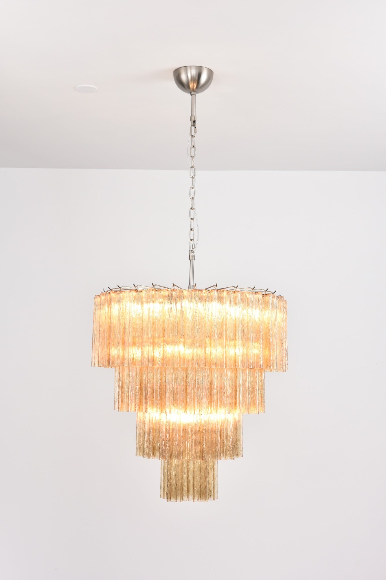 Velanora Chandelier Cascade Layered Glass Elegant Vintage