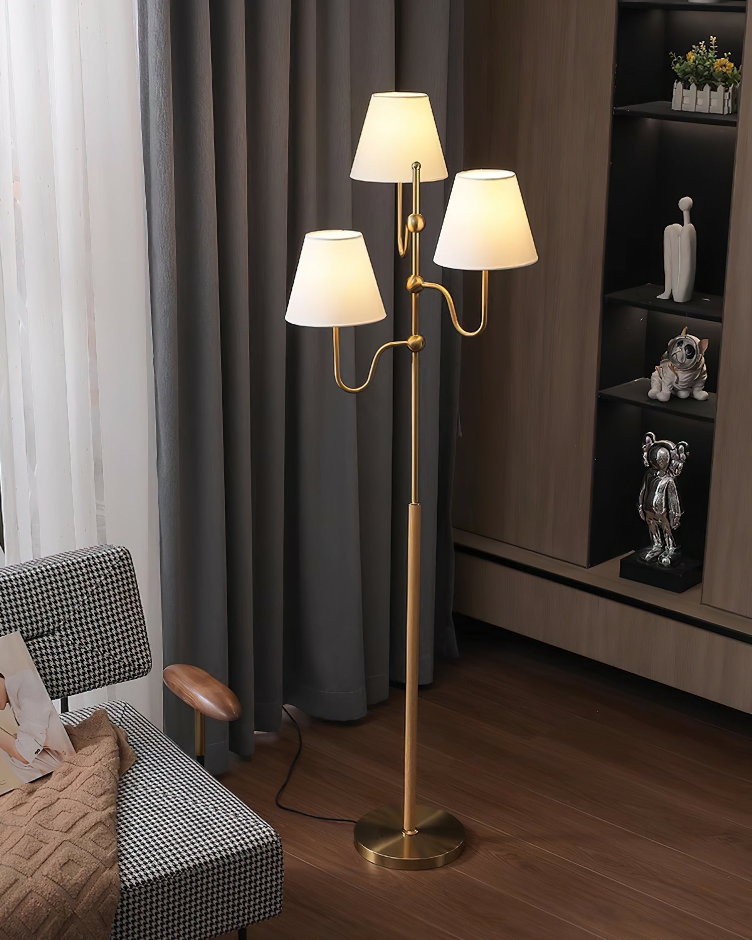 Vevenq Floor Lamp Cloth Shade
