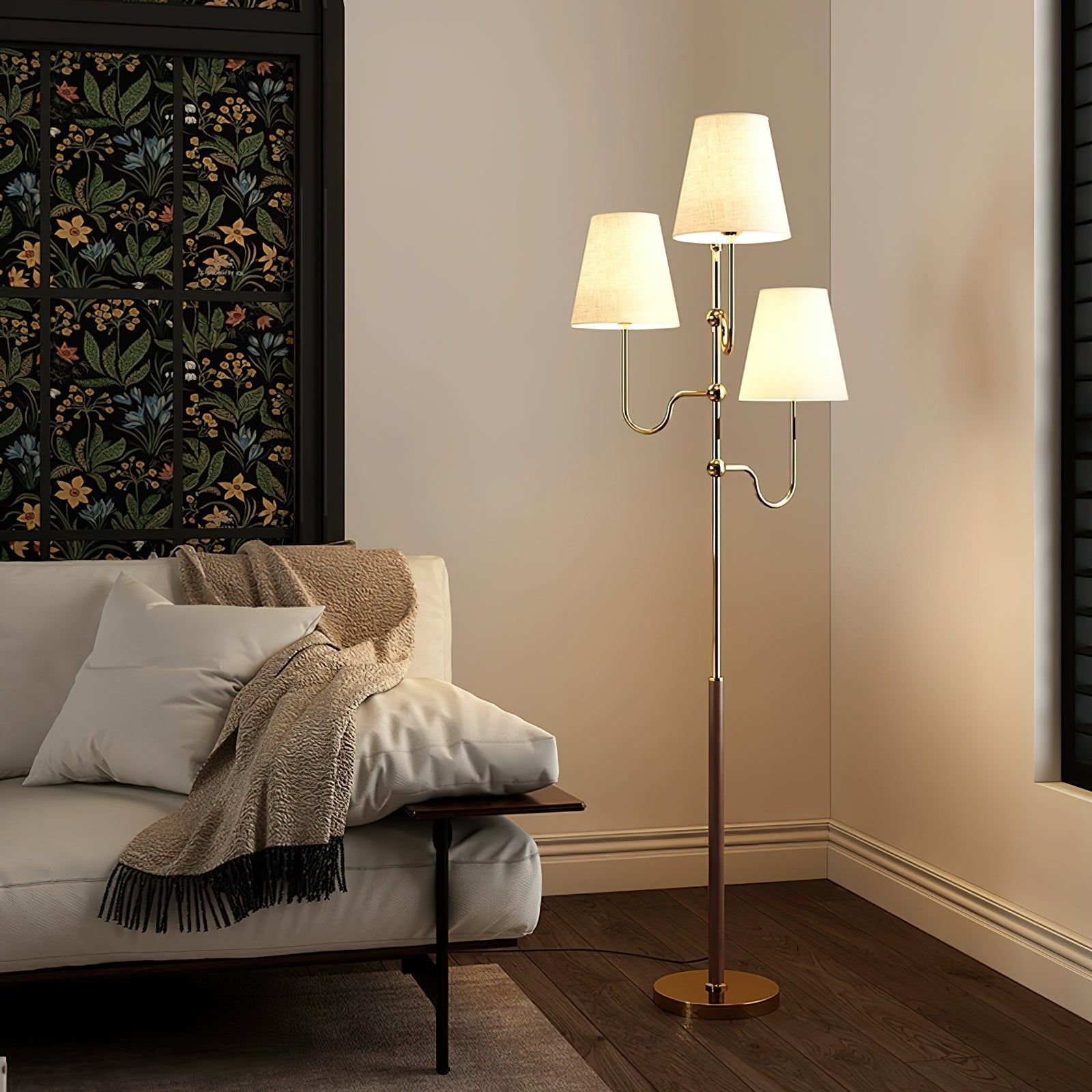 Vevenq Floor Lamp Cloth Shade