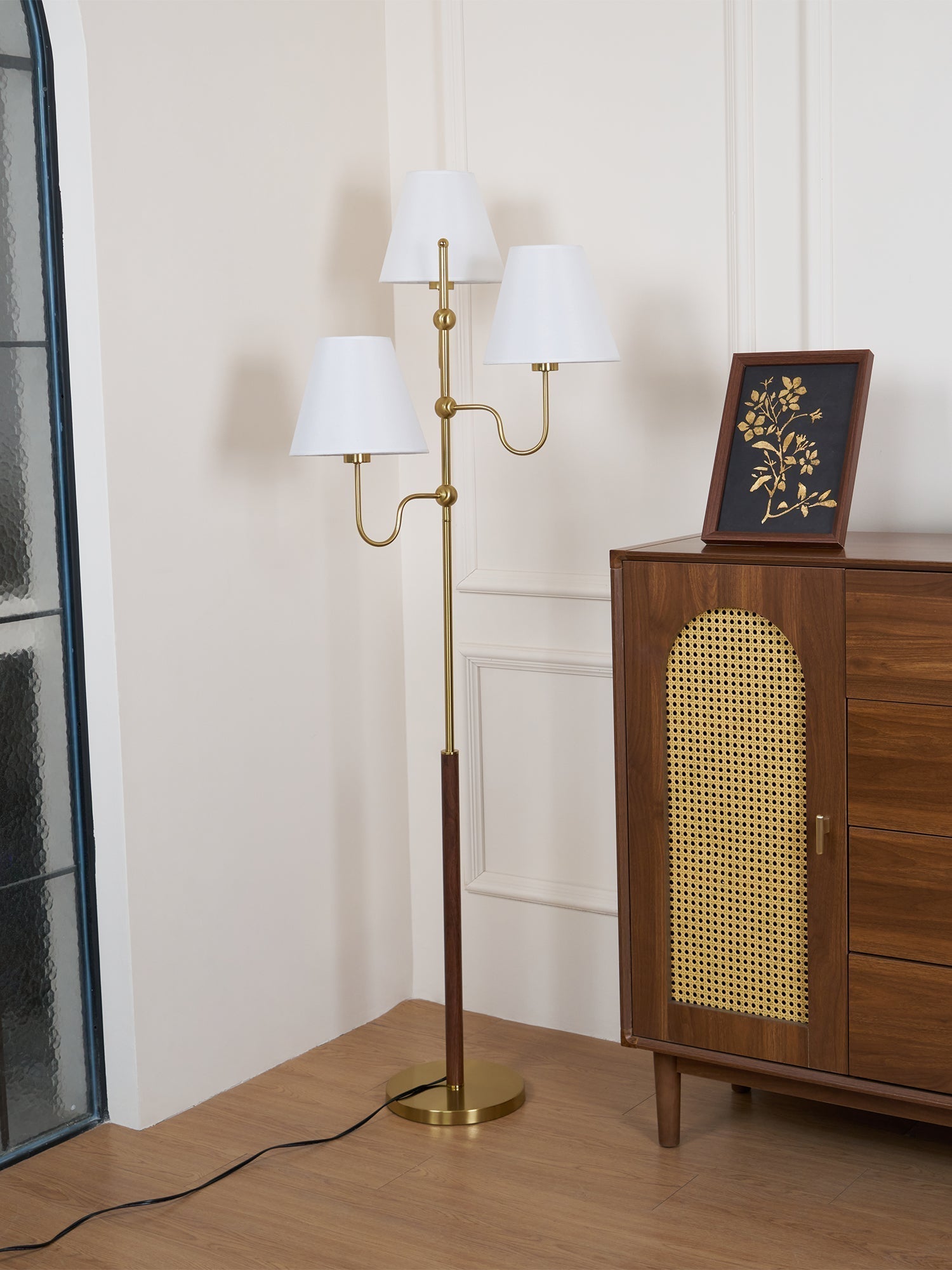 Vevenq Floor Lamp Cloth Shade