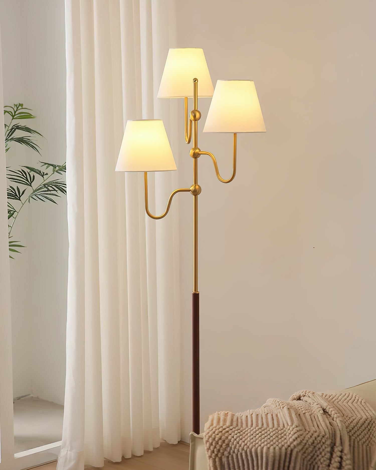 Vevenq Floor Lamp Cloth Shade