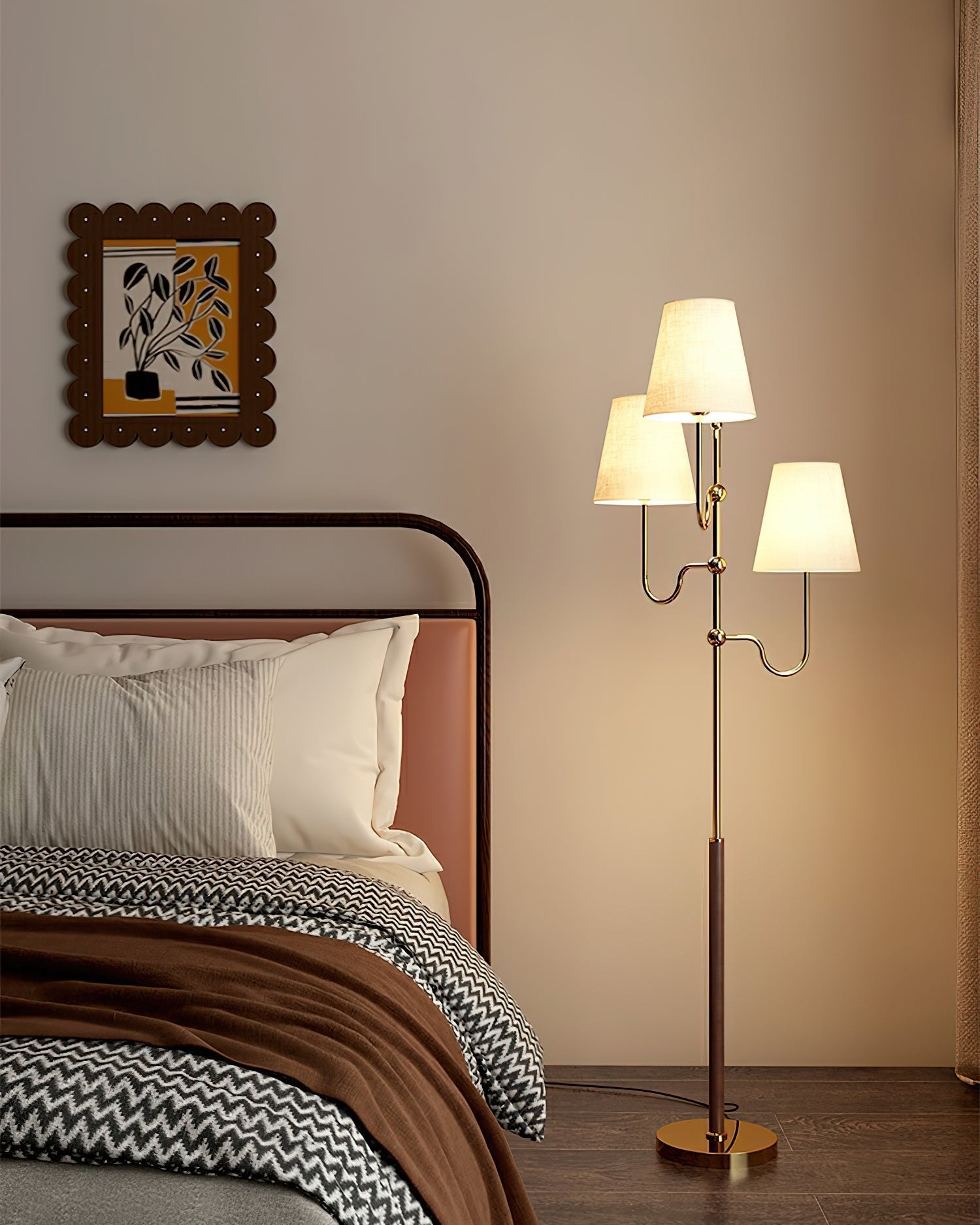 Vevenq Floor Lamp Cloth Shade