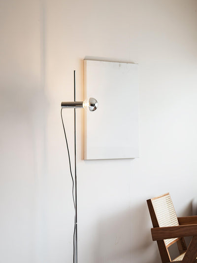 Orbital Industrial Marble Floor Lamp