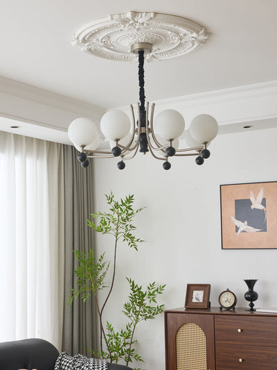 Serenus Traditional Sphere Wood Chandelier